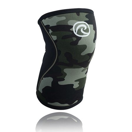 Støtte & beskyttelse Rehband RX Knee Sleeve, 5mm, Camo/Sort - Bodyman.dk