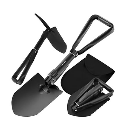 3-i-1 Sammenleggbar Spade/Hakke/Sag - Camping