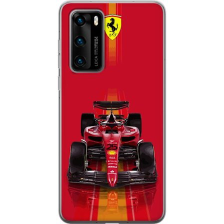 Yhteensopiva Puhelinkuori Huawei Huawei P40 Ferrari Formula 1 -auto ikonisessa punaisessa muotoilussa urheilullisella tarkkuudella
