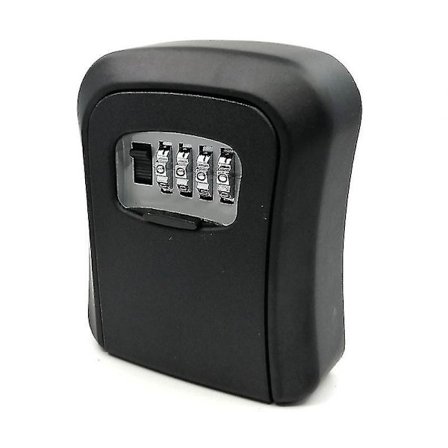 Password Key Lock Box Wall Mounted Zinc Alloy Key Box Weatherproof 4 Digit Combination