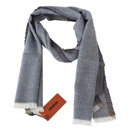 Missoni, Silky Scarves Grijs, unisex, Maat:ONE Size,wol
