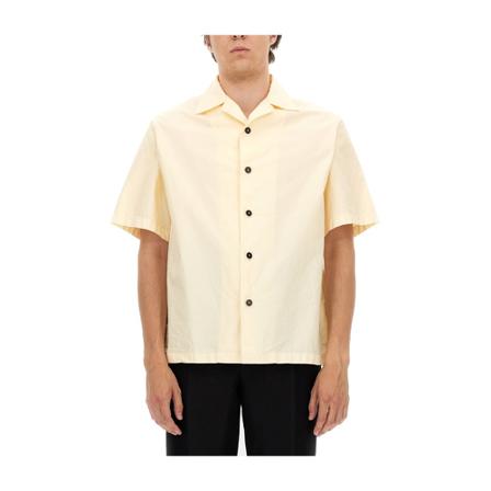 Jil Sander, Short Sleeve Shirts Beżowy, Mężczyzna, Rozmiar: M