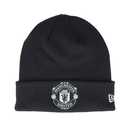 New Era - Manchester United Rubber Wvn Cuff Beanie Navy Cuff Cuff Blue Beanie - Football @ Hatstore