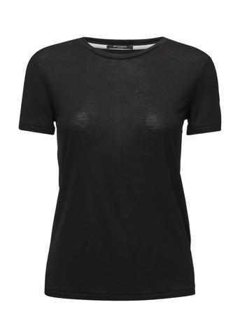 Katka Ss T-Shirt T-shirt Top Sort Bruuns Bazaar