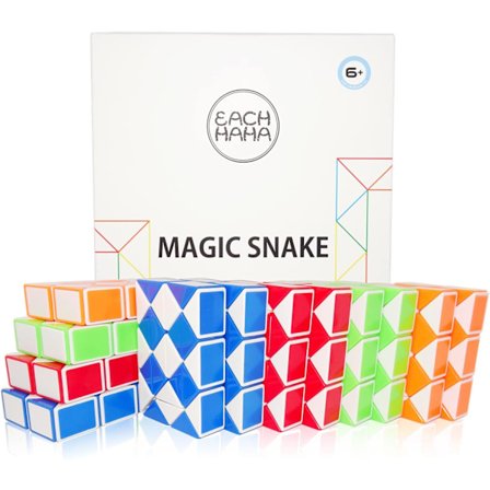 Rubikin kuutio Magic Snake, 4 väriä, 3 kappaletta kutakin