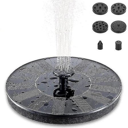 Suihkulähde - Aurinkokennoinen Suihkulähde / Veden Suihkulähde Aurinkokenno - 16 Cm Musta