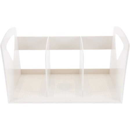 Tidningsstativ Praktisk Bogreol Skrivebordsbogreol Organizer Træbogholder Bogreol til Skrivebord Bogreol Bærbar Hvid