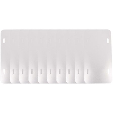 10-pakning Sublimering Skiltemne, Varmeoverføring for DIY-bilder, Aluminium Skilt