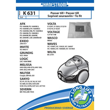 Vacuum cleaner bags K631