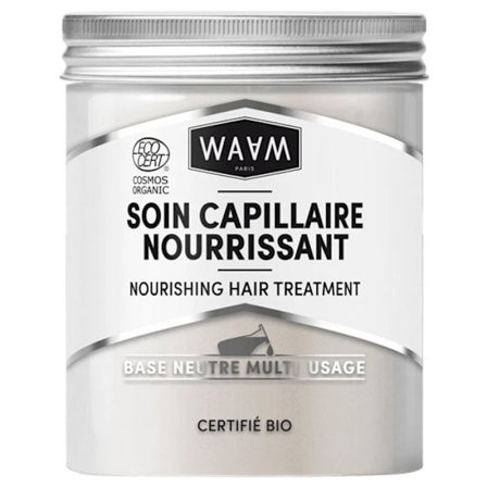 WAAM Cosmetics - Ravitseva hiushoitoaine Bio - Monikäyttöinen suojaava ja ravitseva hiusmaski - Vegaaninen - 300ml