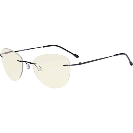 Rammeløse progressive briller, multifokale lesebriller, blålysfiltre, pilot solbriller, dame