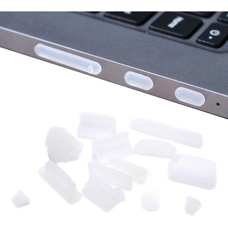 Bærbar støvdeksel, myk silikon USB-portdeksel for bærbar anti-D