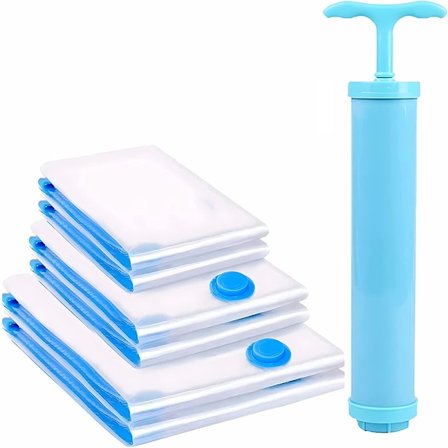 Tyhjiöpussi 6 kpl 2L100x80 +2M 80x60 + 2S 70x50cm Wit