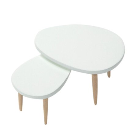 Lelufiguurimalli Realistinen sohvapöytä olohuoneen tarvikkeet setti nukkekoteihin teeskentelyyn tyttöjen lahjakoristeet pähkinäpuu[D]