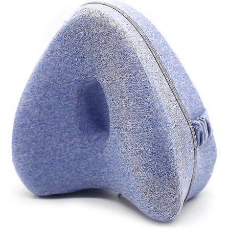 Benspute med minneskum for lindring av rygg- og hoftesmerter - Blå