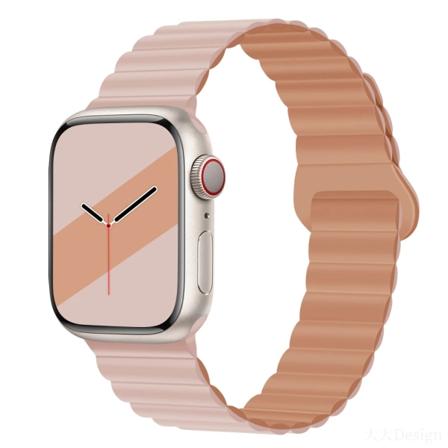 Silikonrem För Apple Watch Ultra 49mm 8 7 45mm 41mm Magnetisk sugarmband för iwatch 6 5 4 3 SE 44mm 40mm 42mm Color 37