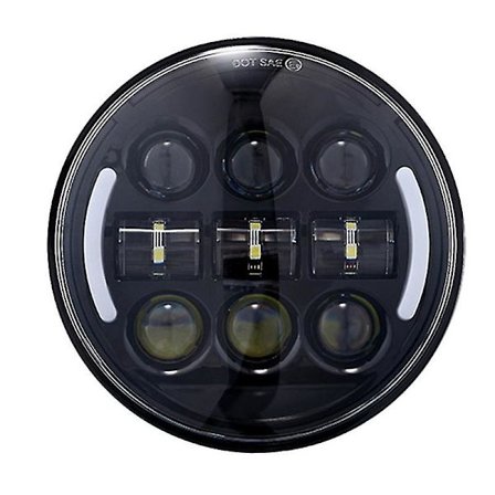 45w 5,75 tommer cykel LED rund lampe høj lav stråle projektor med Drl drejning