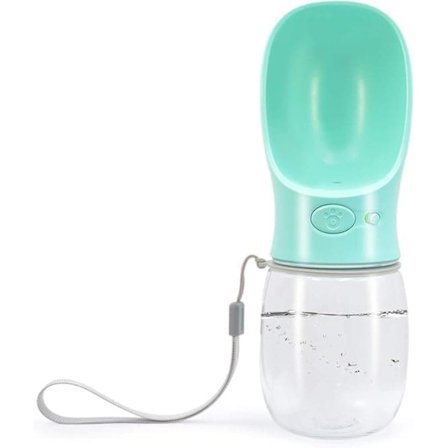 Hundeflaske 350 ml med låsbart låg – Lækagesikker vandflaske til hunde, perfekt til rejser og gåture