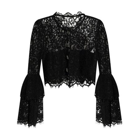Self Portrait, Blouses Zwart, Dames, Maat:2XS