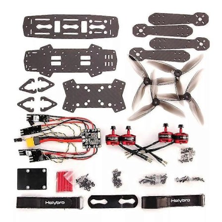 Holybro QAV250 ARF Kit 250mm Akselafstand Rammesæt m/2206 KV2300 Motor BLHeli S 20A ESC FPV Racing RC