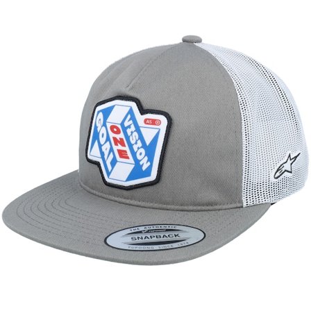 Alpinestars - Šedá unconstructed Kšiltovka - That Way Grey/White Snapback Trucker @ Hatstore