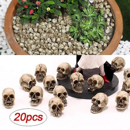 20 stk. Halloween Uhyggelige Kranier Punk Voodoo Zombie Vintage Style Loot Halloween Dekoration Resin Ornament