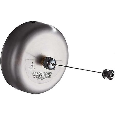 Udtrækkelig tørresnor SUS304 rustfrit stål tørrestativ med justerbart rustfrit stål reb