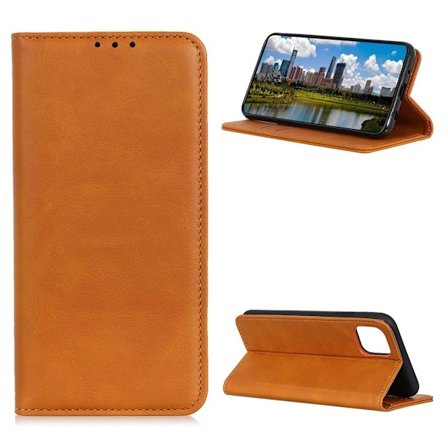 Äkta läder iPhone 12 Pro / iPhone 12 fodral - Brun