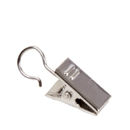 Kirsch Gardinklämmor till ring, 10 st Gardiner Grå ONESIZE