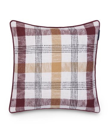 Lexington Ternet pudebetræk i genanvendt bomuld, bordeaux