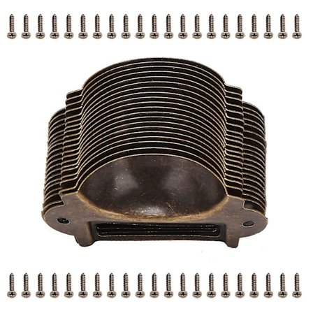 20 stk. Filnavn-kort Filkabinett Håndtak Etikett Holder Antikk Bronse Skuffe Etikett Trekk Skap Fra