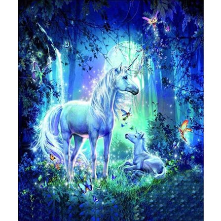 5D timanttimaalaussetti 30x40cm DIY värikäs hevostimanttitaide