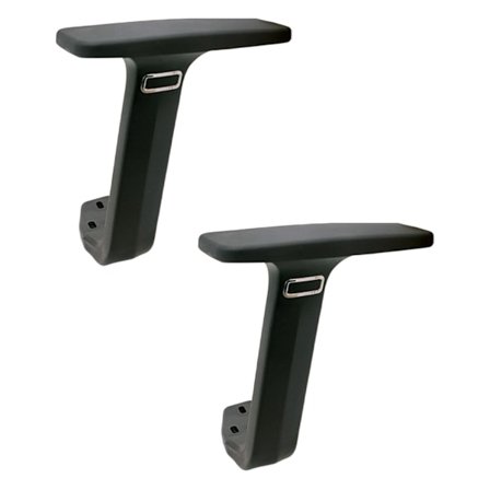 2-osainen toimistotuolin käsinojasarja, varaosakäsinoja, käytännöllinen käsinoja tietokonetuoliin, musta