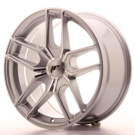 Jante Alu 18" Japan Racing JR25 18x8,5 ET20-40 5H Blank Sølv