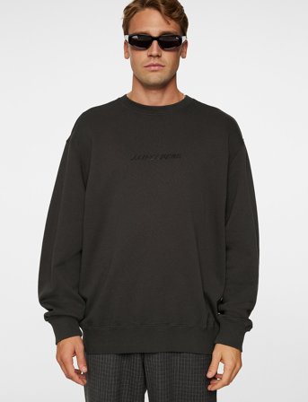 J. Lindeberg Callan Logo Crew Neck - Black - M