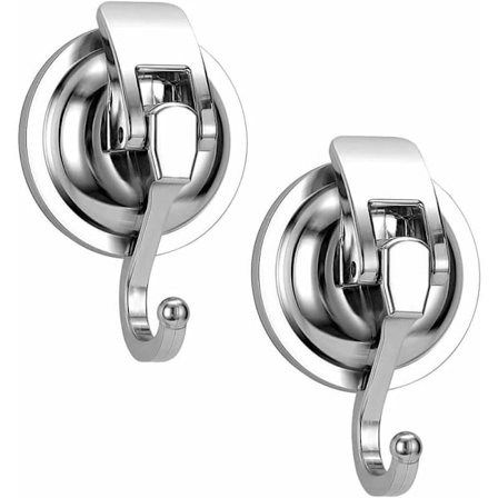 Sug Kopper Kroge, 2 Stykker Vakuum Sug Kopper Krog Vandafvisende Anti-rust Sømløs Væg Krog Maks Belastning 10KG