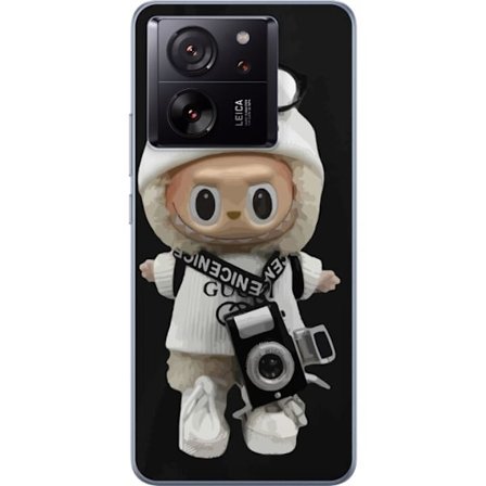 Kompatibel Mobilcover til Xiaomi Xiaomi 13T Stilfuld designerfigur med kamera og streetwear, legesyg samlerfigur i trendy urban æstetik og minimalist