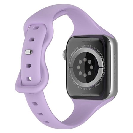 Apple Watch (45 mm) klockarmband i enkel silikon - Lavendel