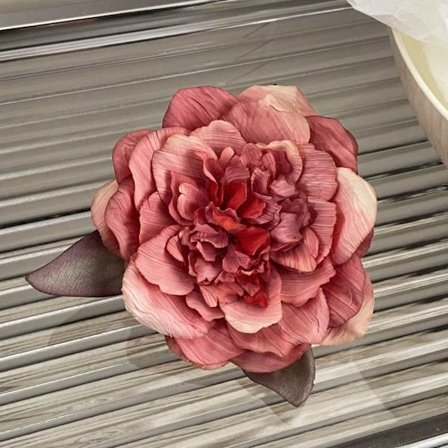 Peony Flower Hårklämma Konstgjorda blomma hårnålar A A