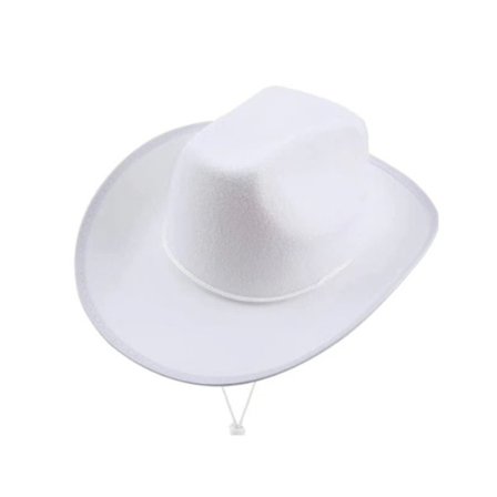 Cowboy Hat Cowgirl Hat BEIGE HVID BEIGE HVID