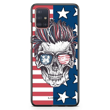 Bjornberry Skal Samsung Galaxy A51 - USA Dödskalle