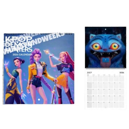 K-Pop Demon Hunters Kalender Skrivebordskalender HUNTRIX Saiaboy Festivalgaver[D]