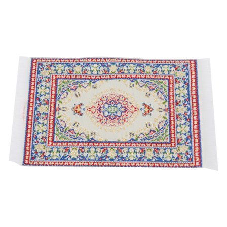 1:12 Dukkehus Mini Tæppe Bærbart Miniature Vævet Tæppe Dekoration Børnegave Tilbehør