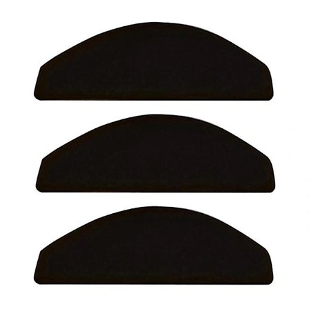 3 st / 5 st Trappmatta Anti-damm Halkfri Flanell Inomhus Familj Bullnose Matta för Hem Svart 3 st