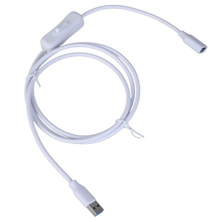 USB3.0 Forlængerkabel med Strømafbryder Han til Hun USB Adapter til PC Bil 5Gbps Dataoverførsel og Opladning