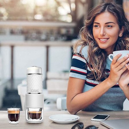 Manuel Espresso Kaffeekværn Bærbar Camping Maskine