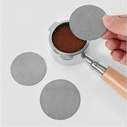 Kafferörare Distributör Nål Kafferörare Espresso Rostfritt Stål Mottagningspulver Ring Set Kaffeverktyg 58MM