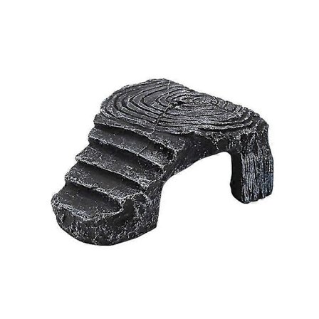 Sköldpadda Solplattform Reptil Tank Akvatisk Vatten Groda Sten Stege Akvarium Dekoration