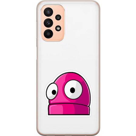 Kompatibel Mobilcover til Samsung Samsung Galaxy A23 5G Rosa tegneseriefigur med store øjne i legende og humoristisk stil
