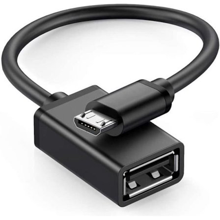 USB-adapter till Micro-USB - E.F.CONNECTION - 1m - Svart - Förlängningskabel - Praktisk anslutning